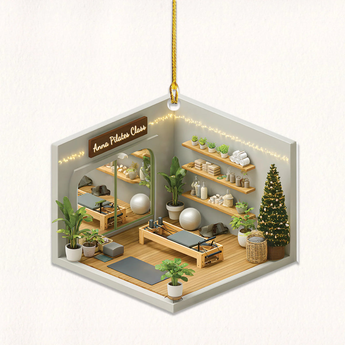 Pilates Room Acrylic Ornament