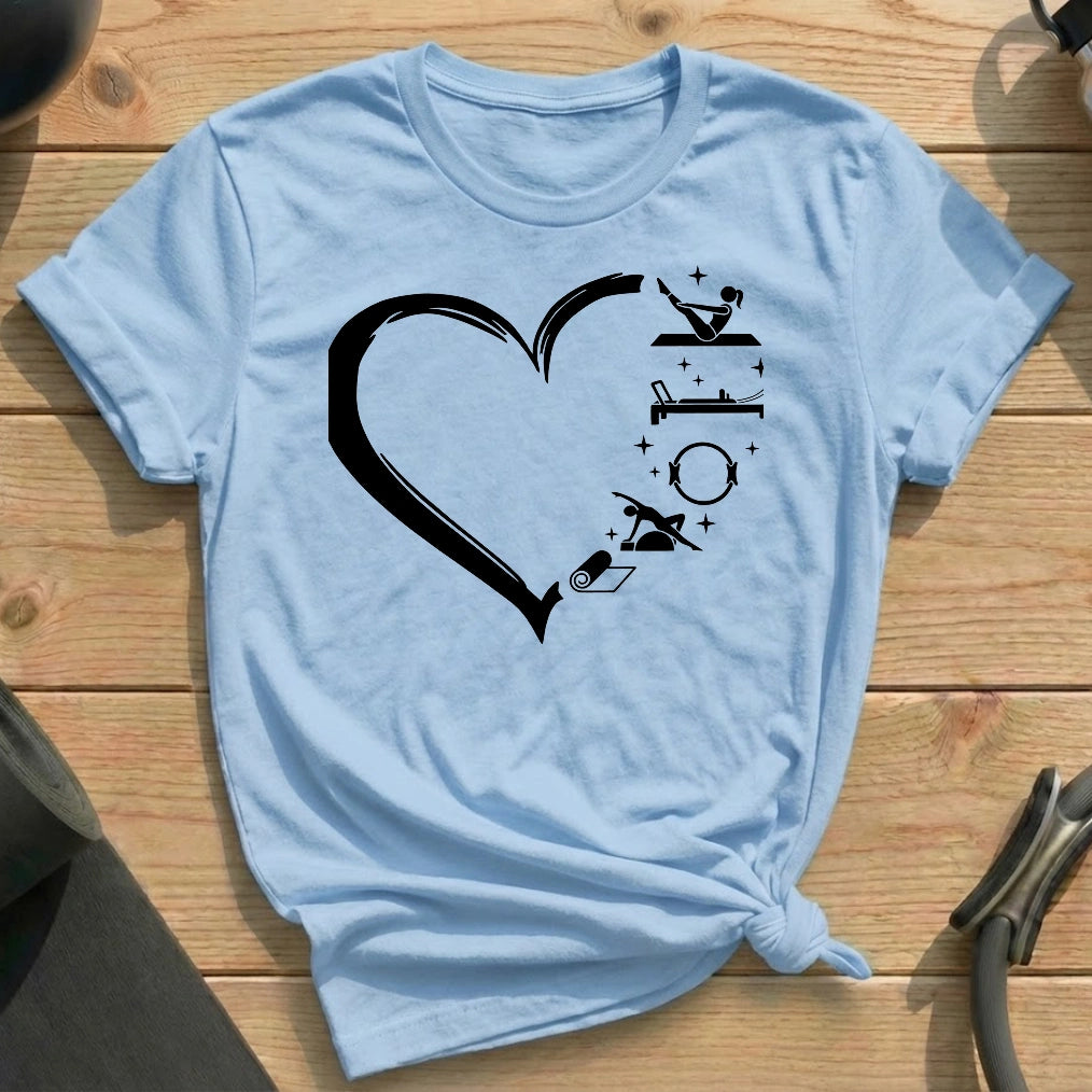 Heart Shape Pilates T-shirt