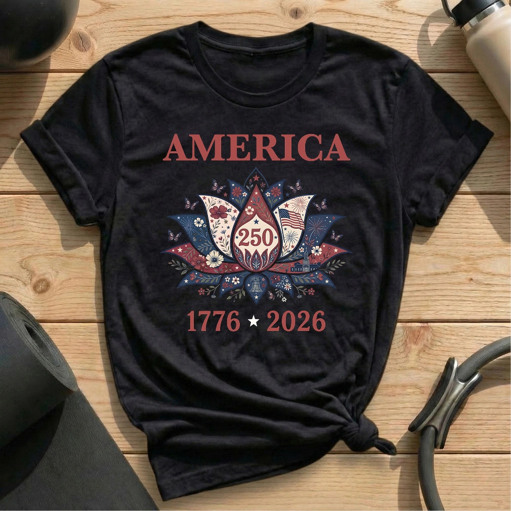 America 250th Yoga T-shirt