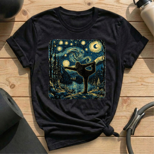 Bigfoot Starry Yoga T-shirt