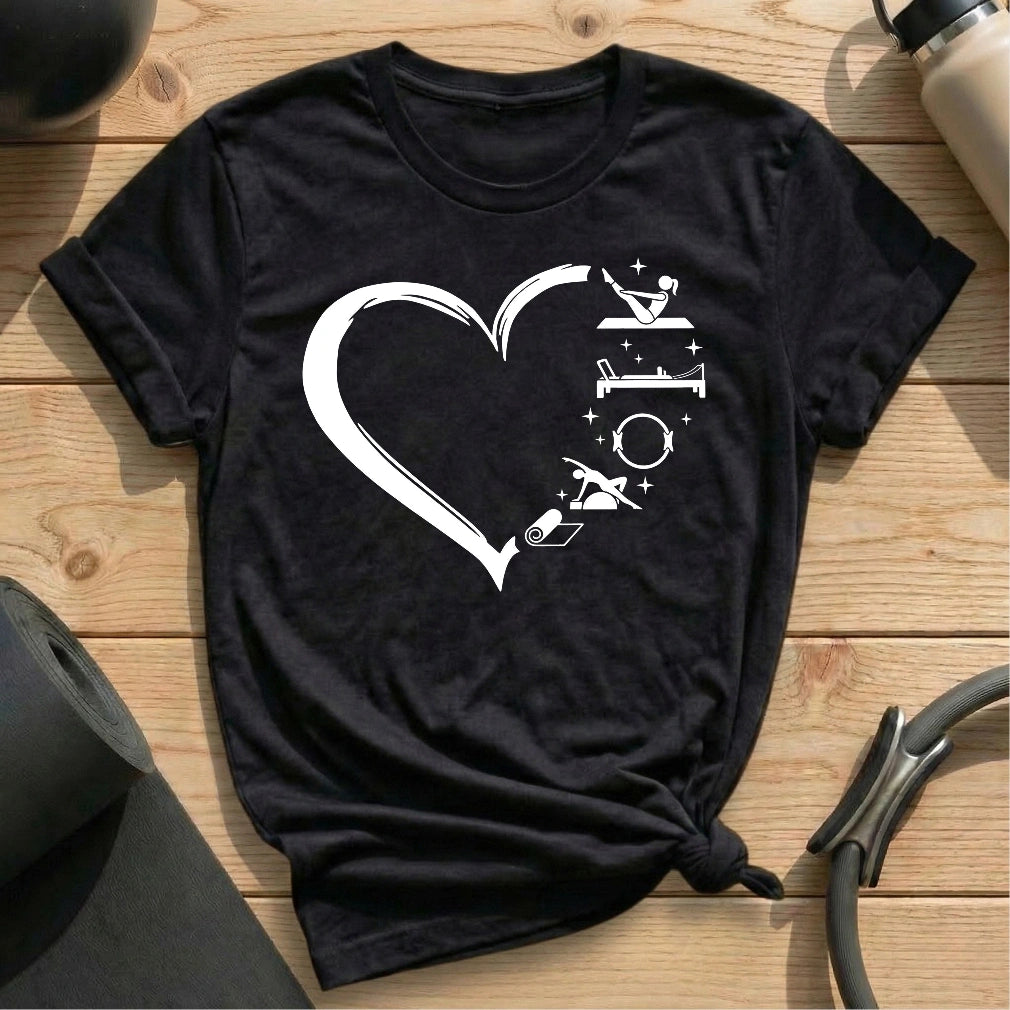 Heart Shape Pilates T-shirt