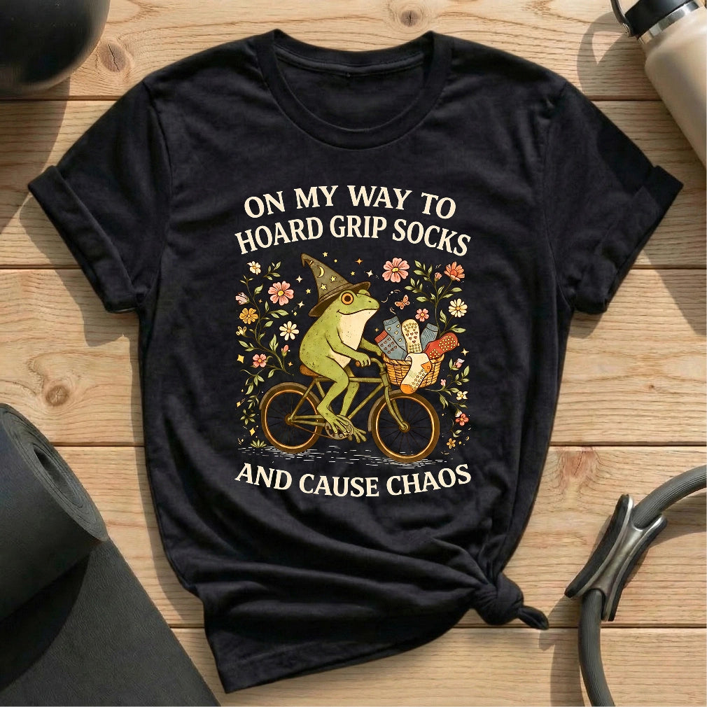 Hoard Grip Socks T-shirt - in MindCloth Pilates Tshirt Collection