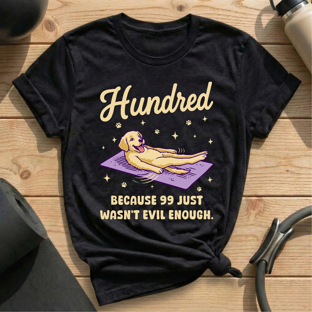 Hundred Dog T-shirt - in MindCloth Pilates Tshirt Collection