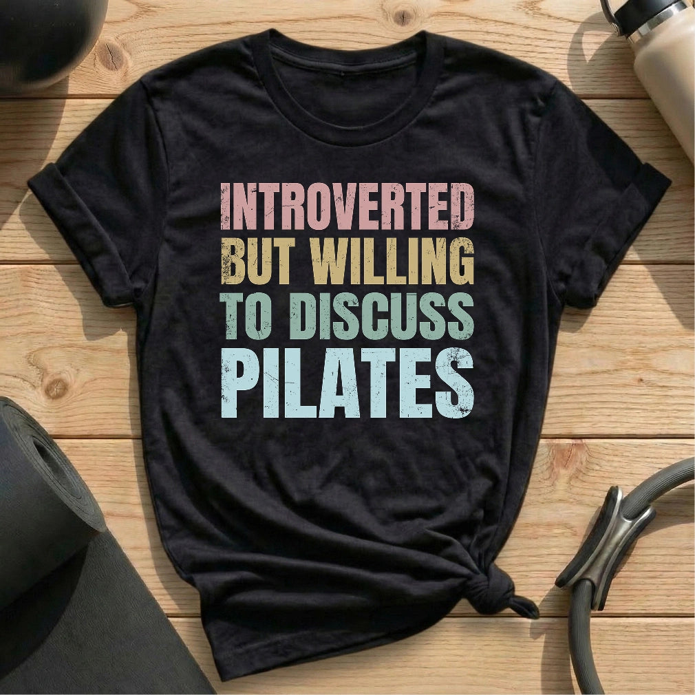 Introverted But Pilates T-shirt - in MindCloth Pilates Tshirt Collection