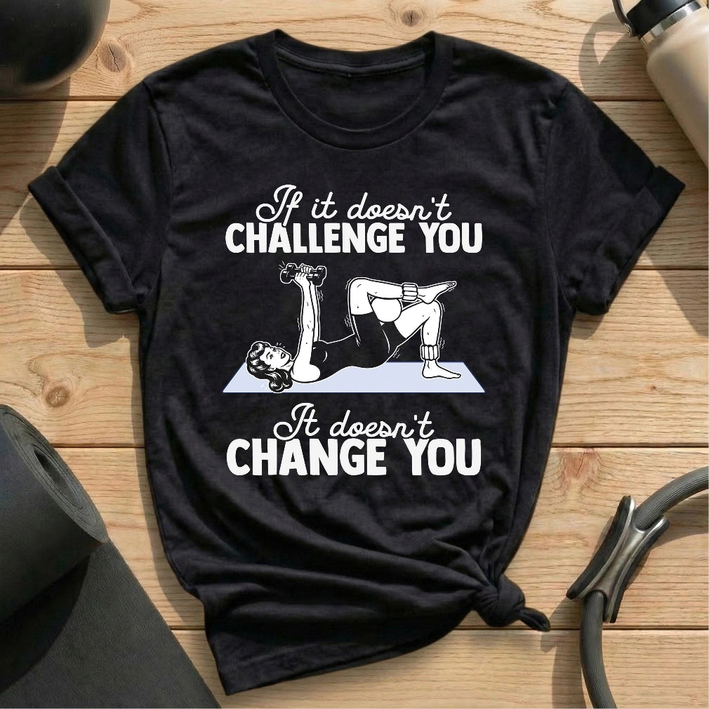 It Doesn't Change You T-shirt - in MindCloth Pilates Tshirt Collection