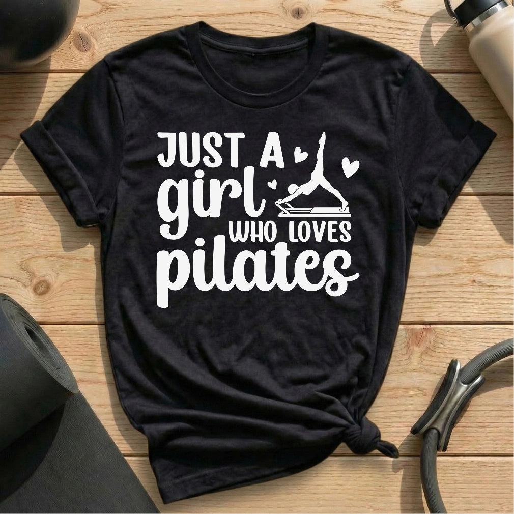 Just A Girl T-shirt - in MindCloth Pilates Tshirt Collection