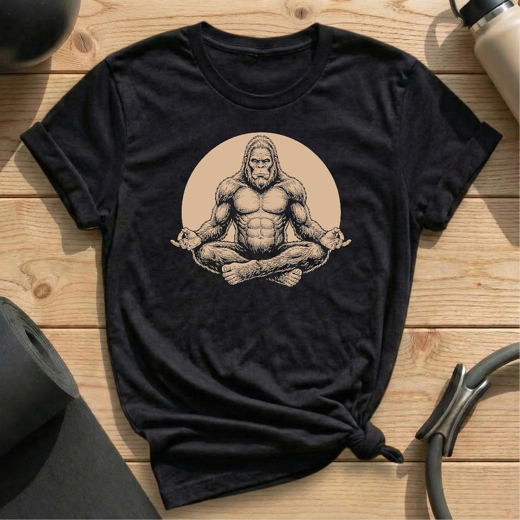 Meditate Bigfoot Moon T-shirt