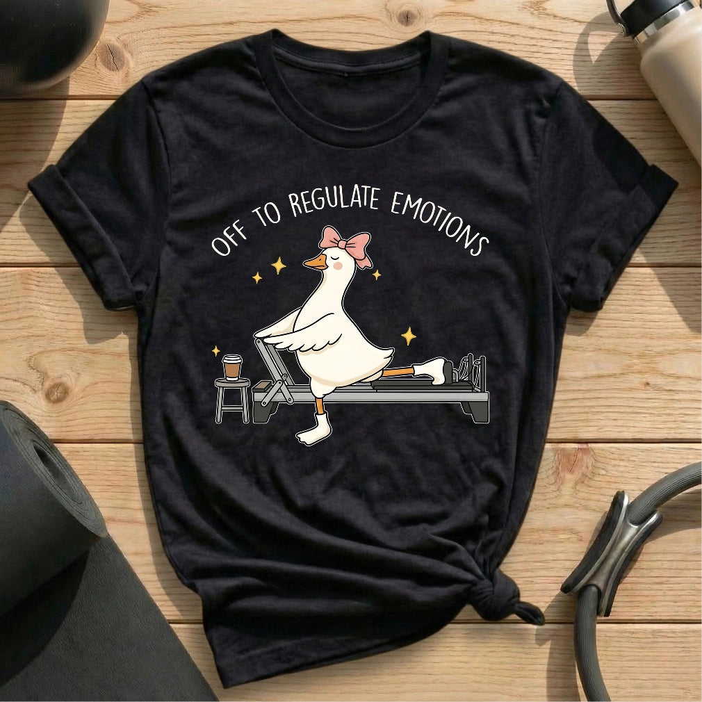 Off To Regulate Emotions T-shirt - in MindCloth Pilates Tshirt Collection