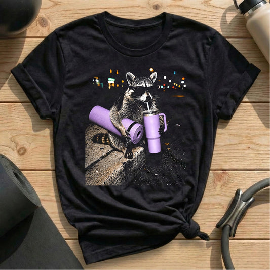 Racoon Go Pilates T-shirt