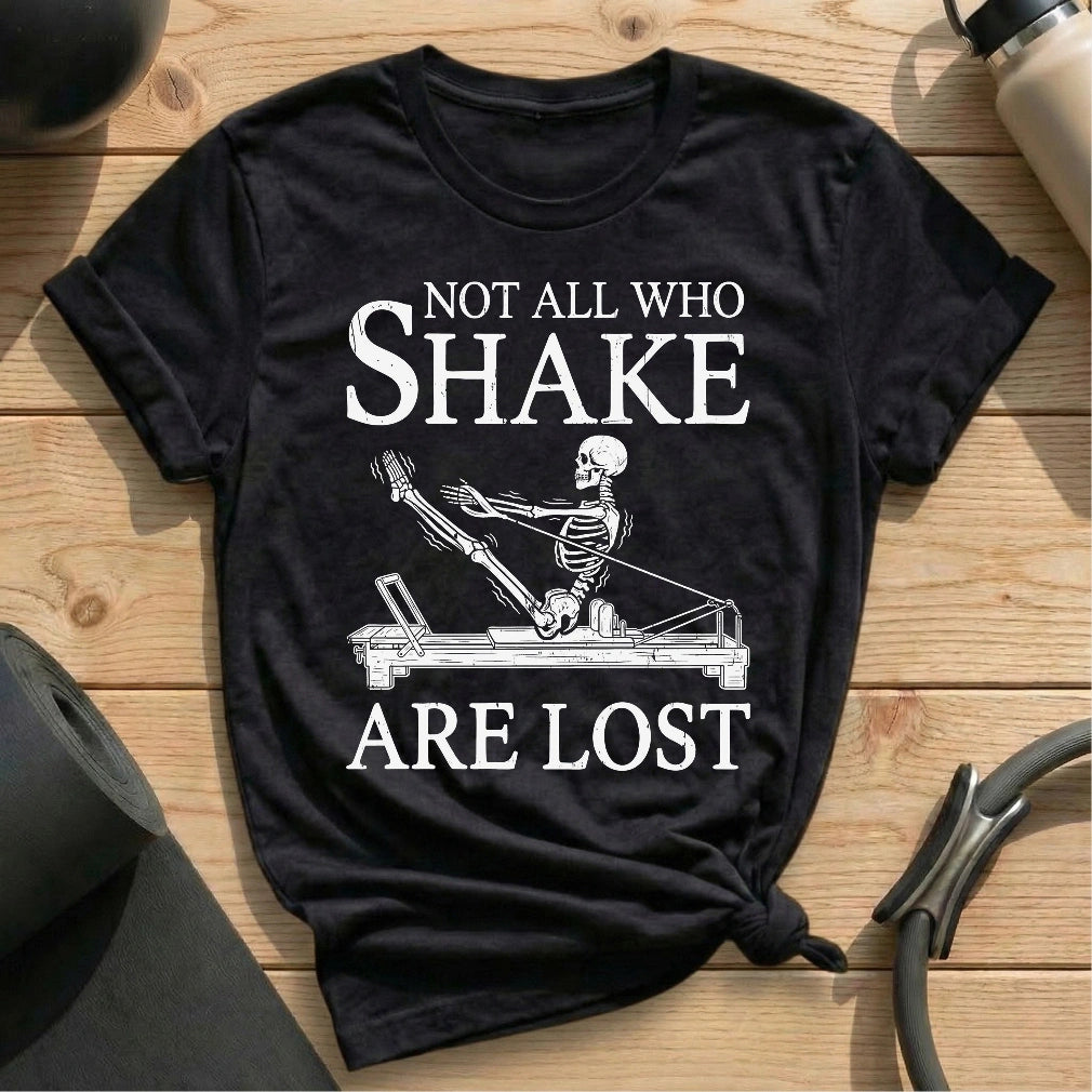 Skeleton Shake T-shirt - in MindCloth Pilates Tshirt Collection