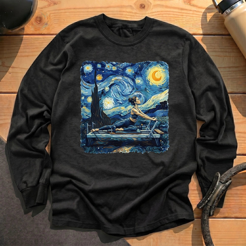 Starry Night Pilates Long Sleeve T-shirt