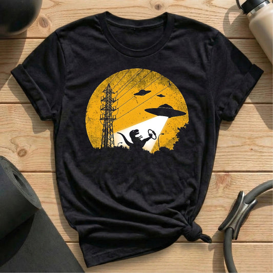 UFO Dinosaur T-shirt