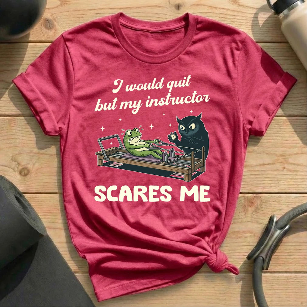 Instructor Frog Scares Me T-shirt