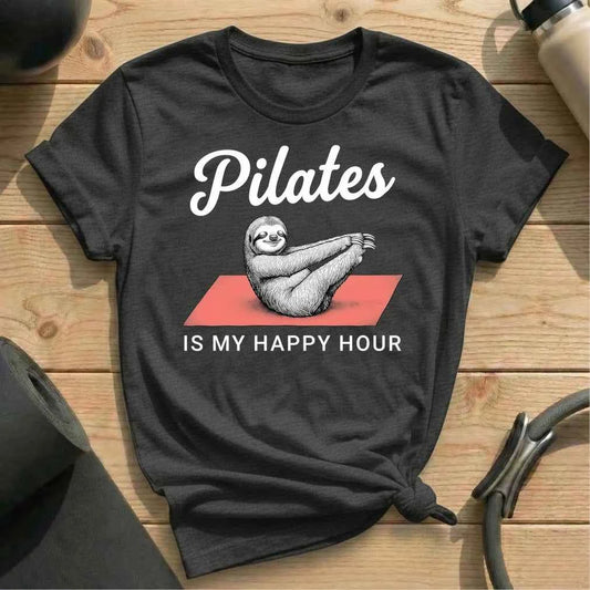 Happy Hour Sloth Pilates T-shirt