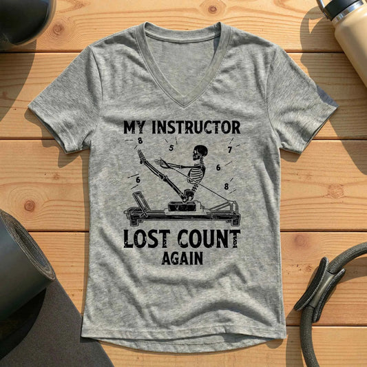 Instructor Lost Count Lady V-neck