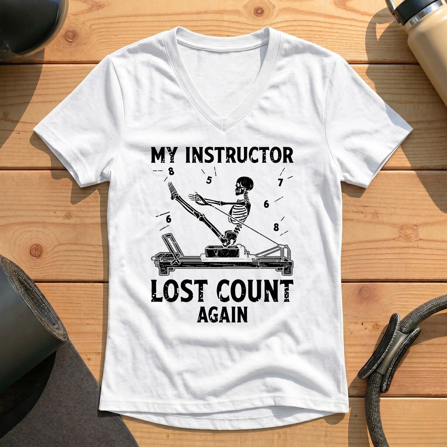 Instructor Lost Count Lady V-neck