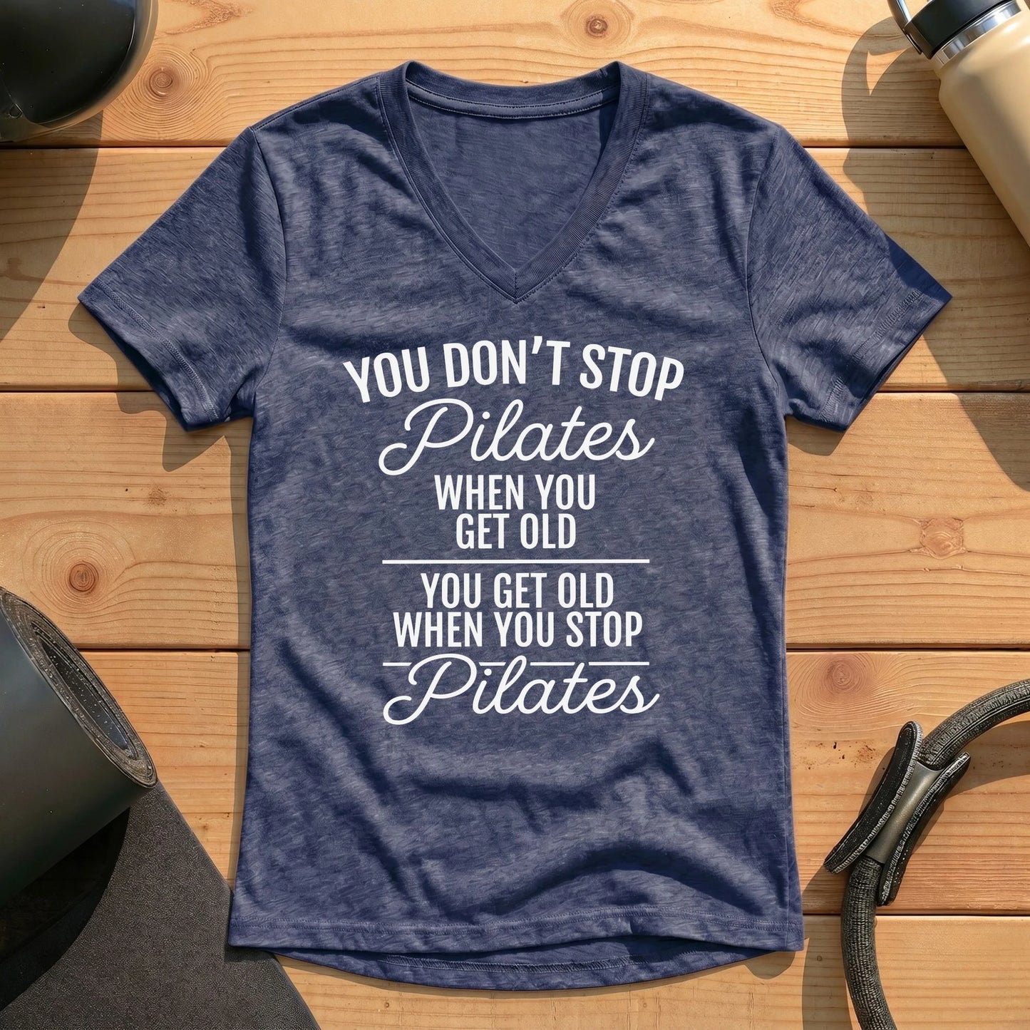 Don't Stop Pilates Lady V-neck