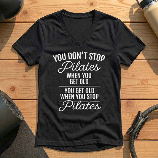 Don't Stop Pilates Lady V-neck