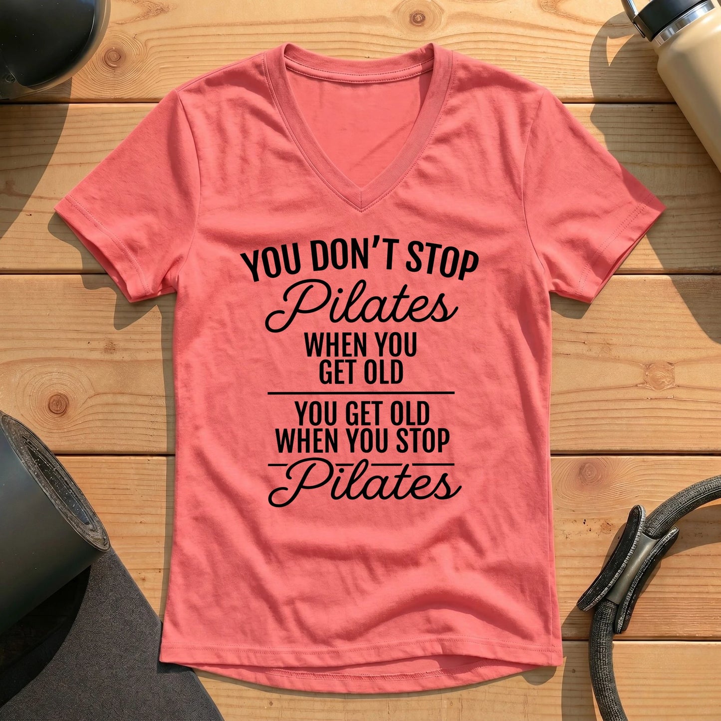 Don't Stop Pilates Lady V-neck