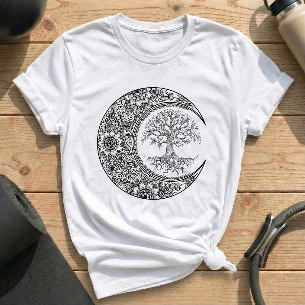 Tree Moon Mandala T-shirt