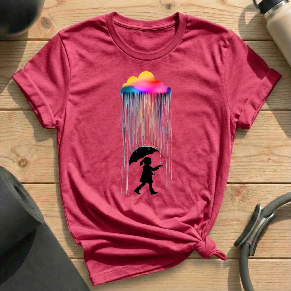 Girls In Rainbow T-shirt