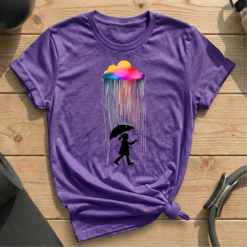 Girls In Rainbow T-shirt