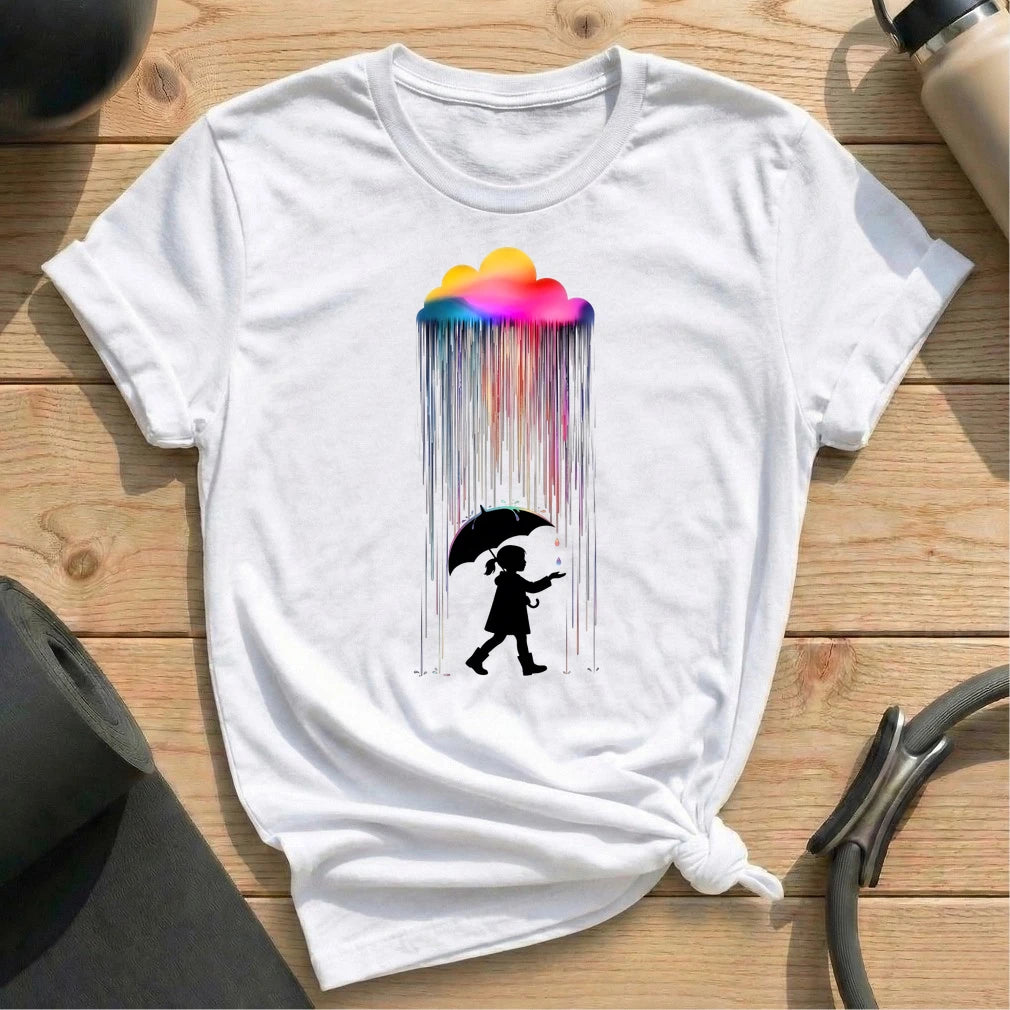 Girls In Rainbow T-shirt