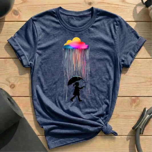 Girls In Rainbow T-shirt