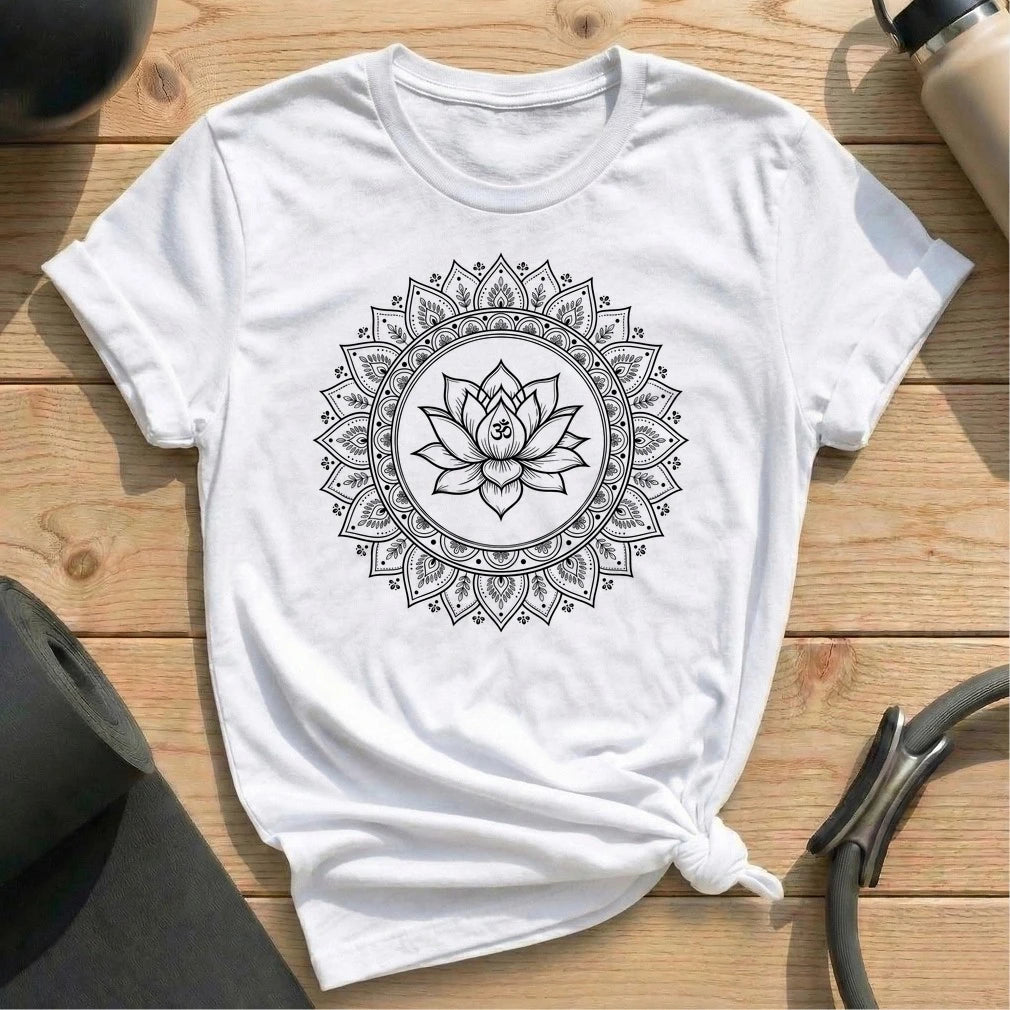 Lotus Om Mandala T-shirt