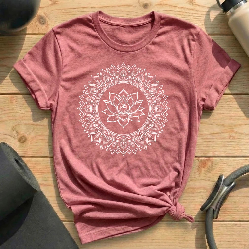 Lotus Om Mandala T-shirt