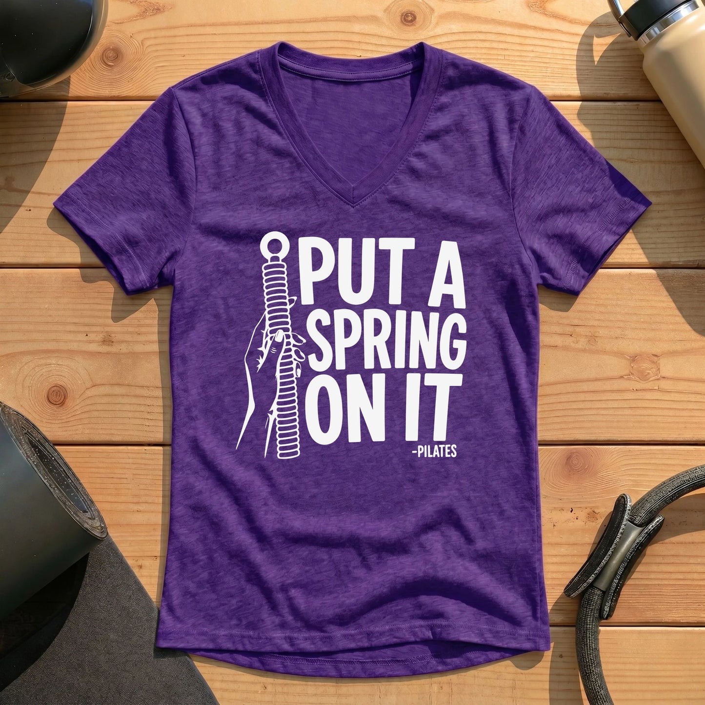 Put A Spring On It Lady V-neck