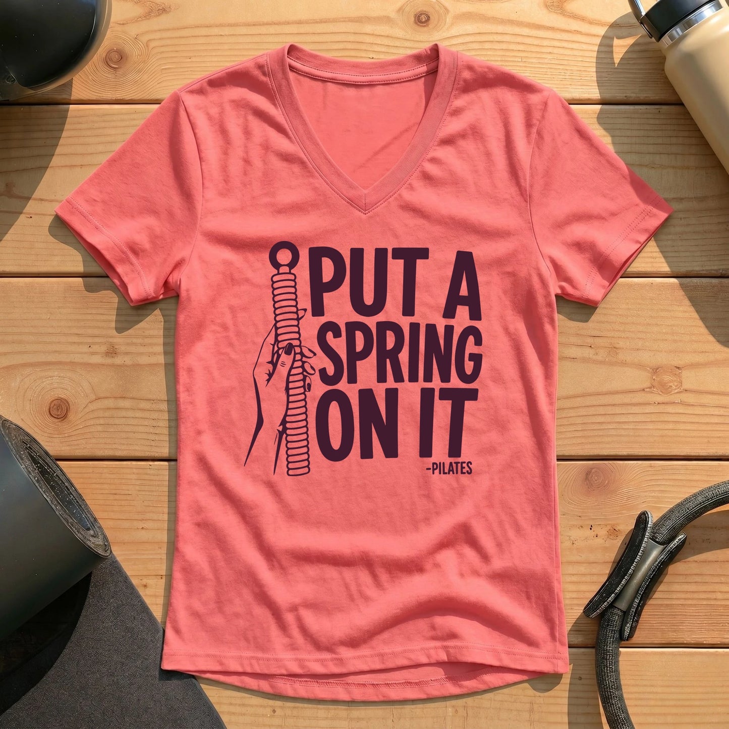 Put A Spring On It Lady V-neck