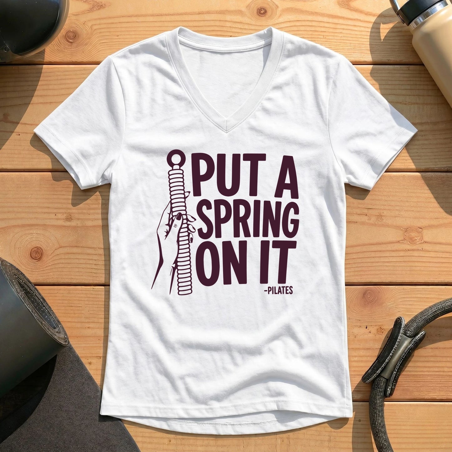 Put A Spring On It Lady V-neck