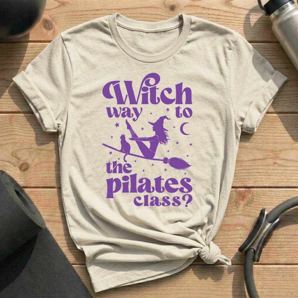 Witch Way Pilates Class T-shirt