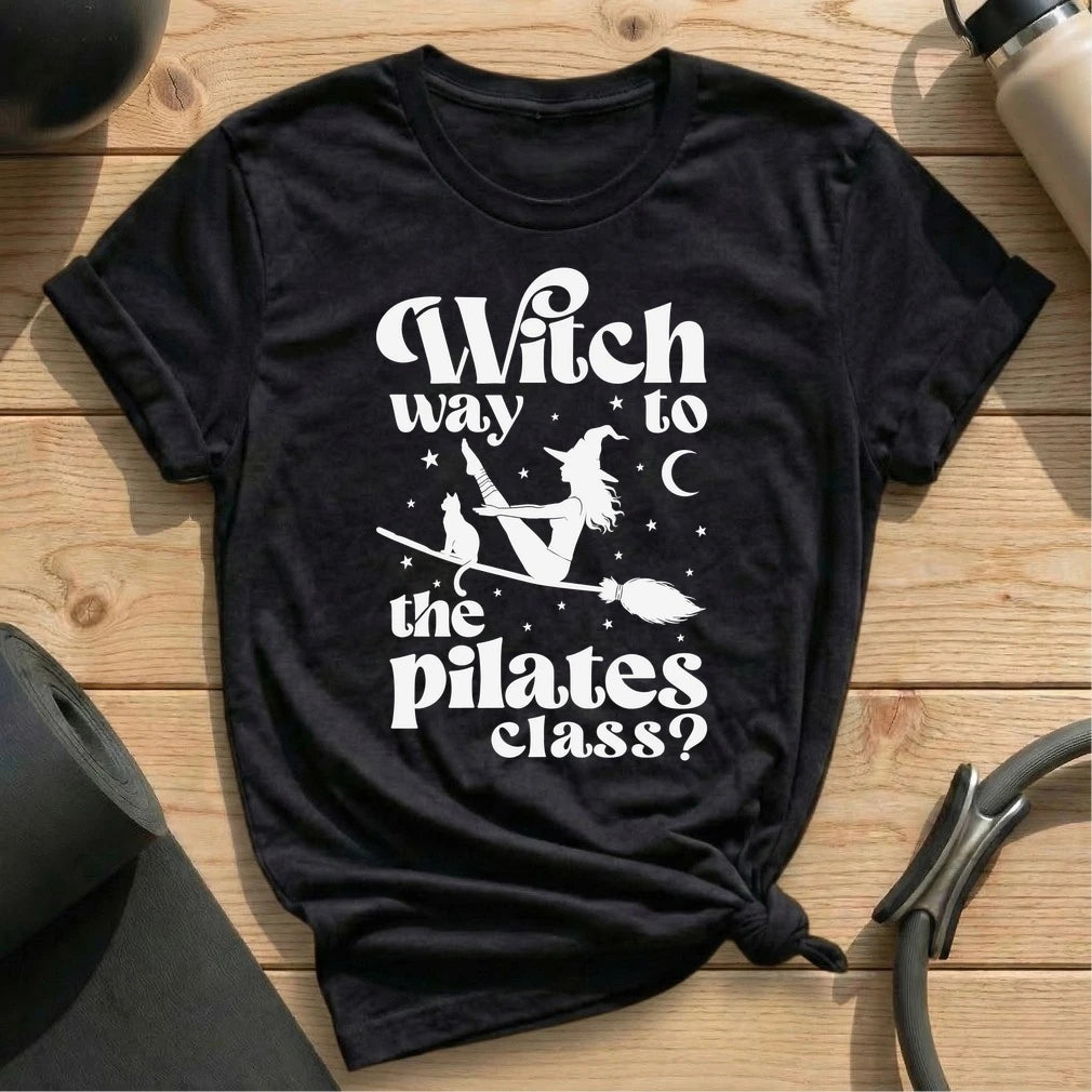 Witch Way Pilates Class T-shirt