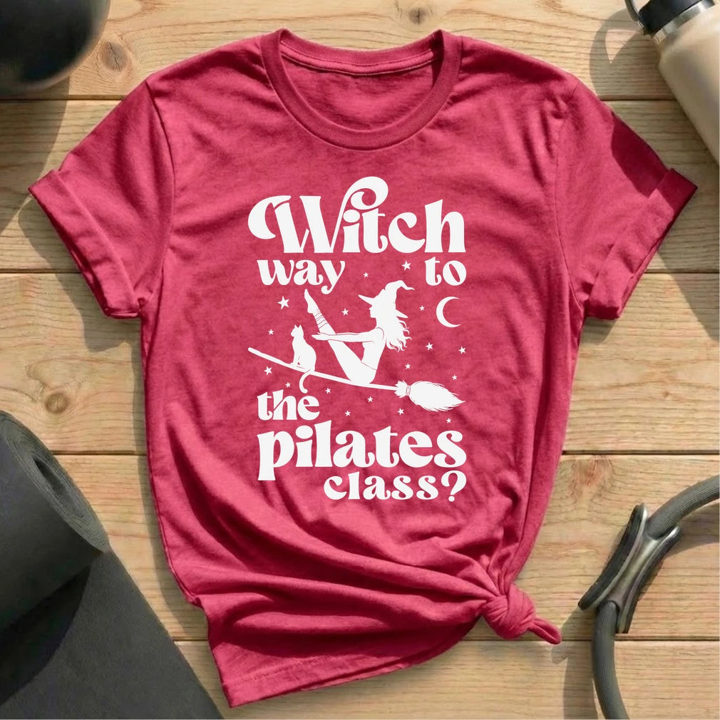 Witch Way Pilates Class T-shirt