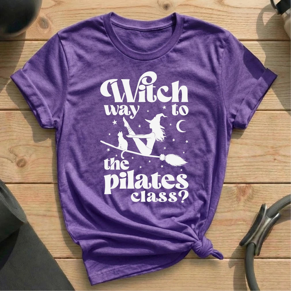 Witch Way Pilates Class T-shirt