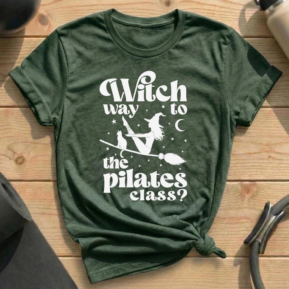 Witch Way Pilates Class T-shirt