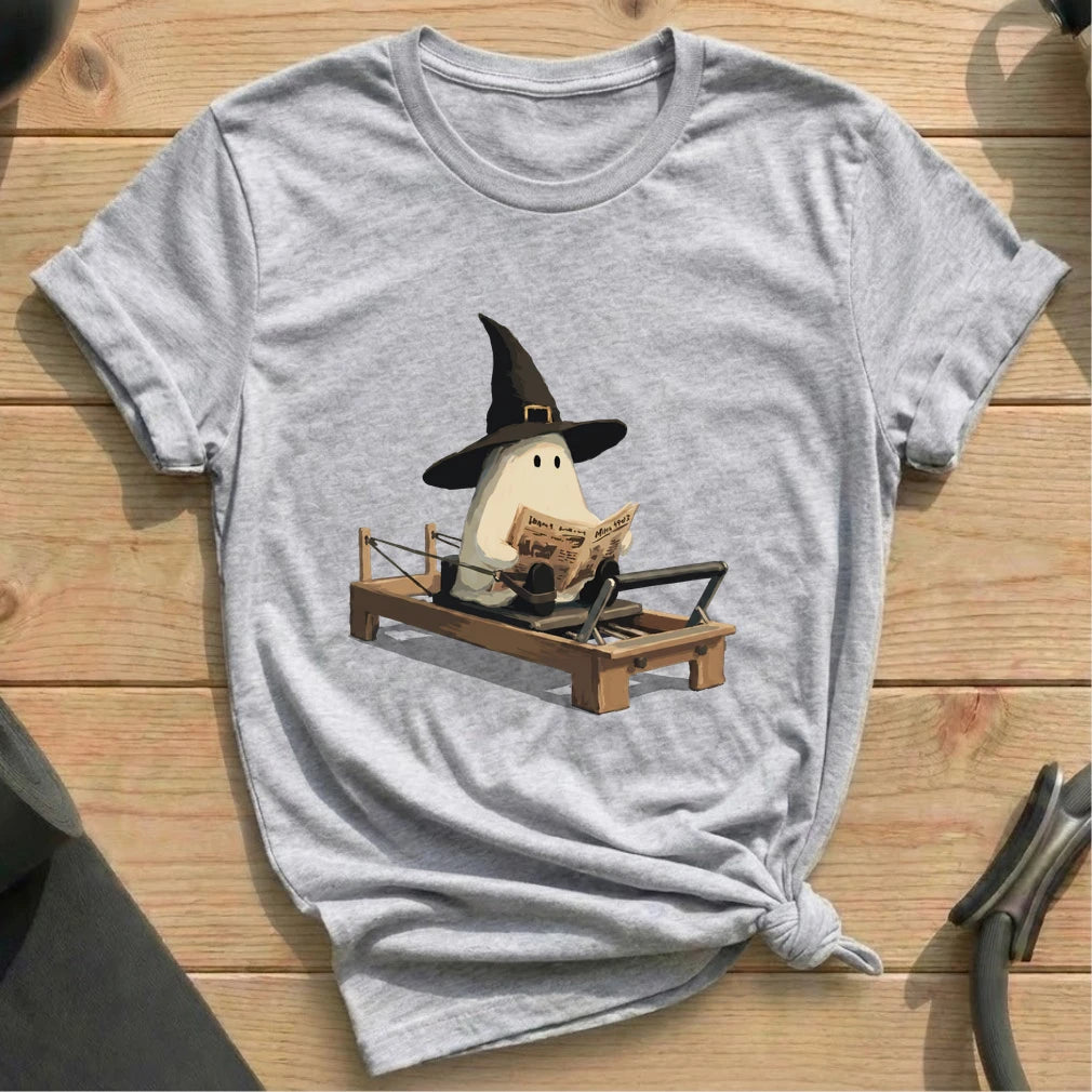 Boo Newspaper Pilates T-shirt