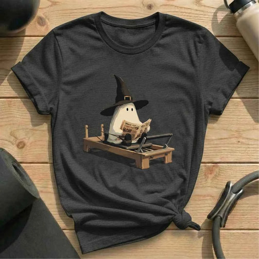 Boo Newspaper Pilates T-shirt