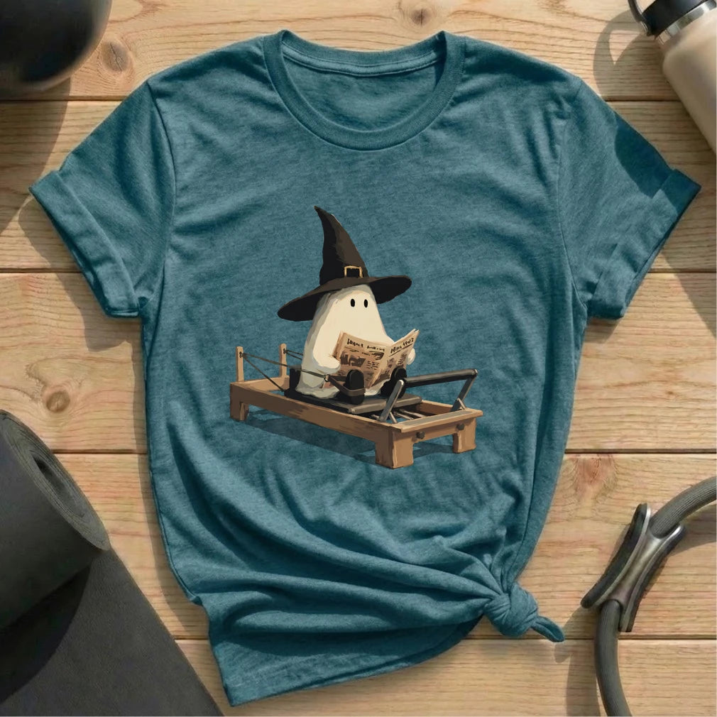Boo Newspaper Pilates T-shirt