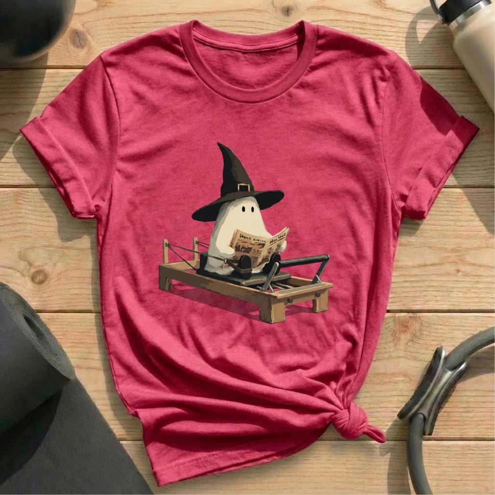 Boo Newspaper Pilates T-shirt