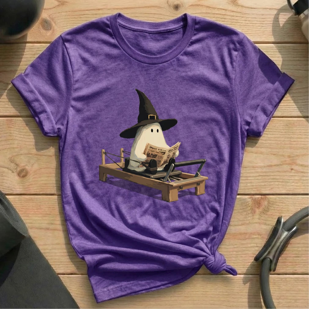 Boo Newspaper Pilates T-shirt