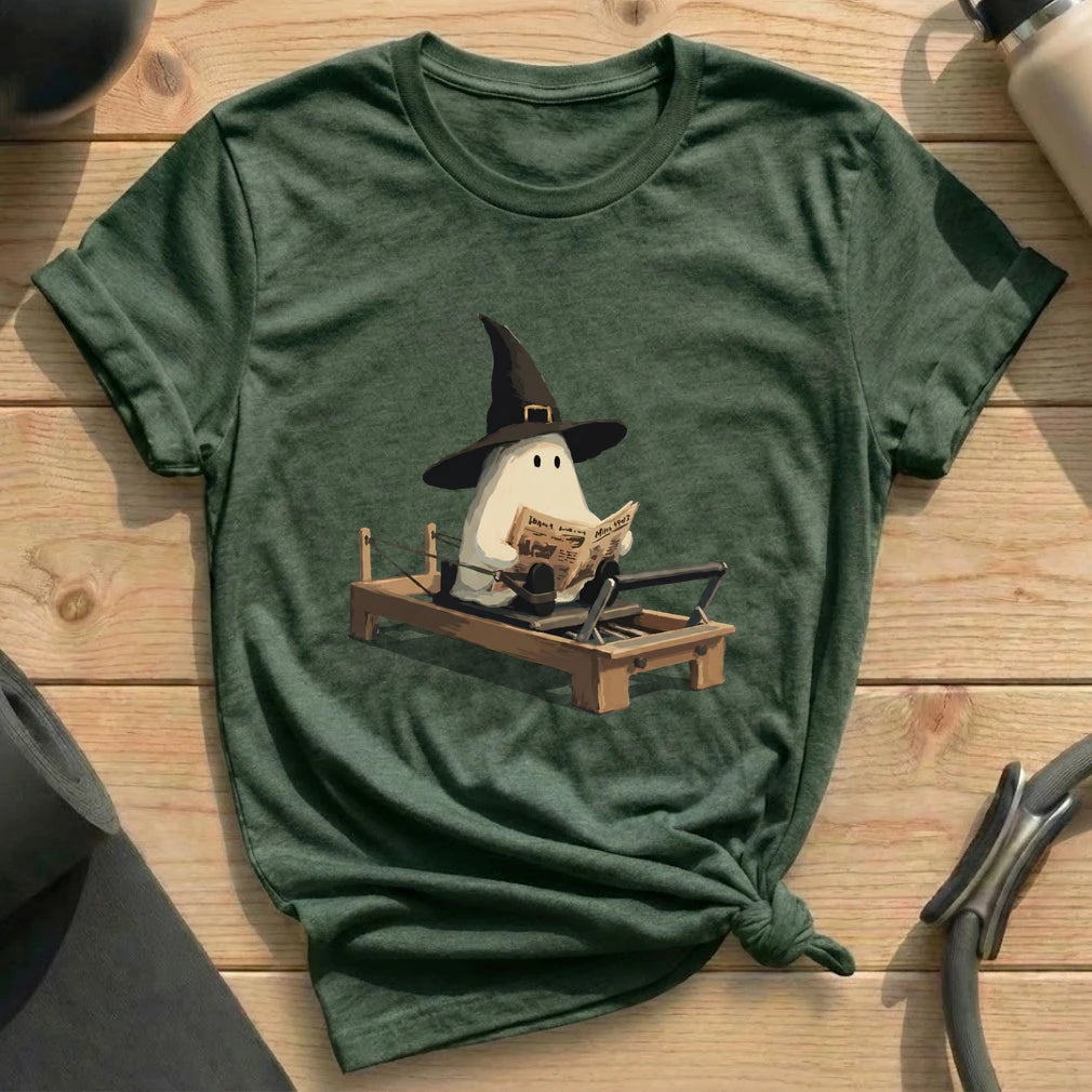 Boo Newspaper Pilates T-shirt