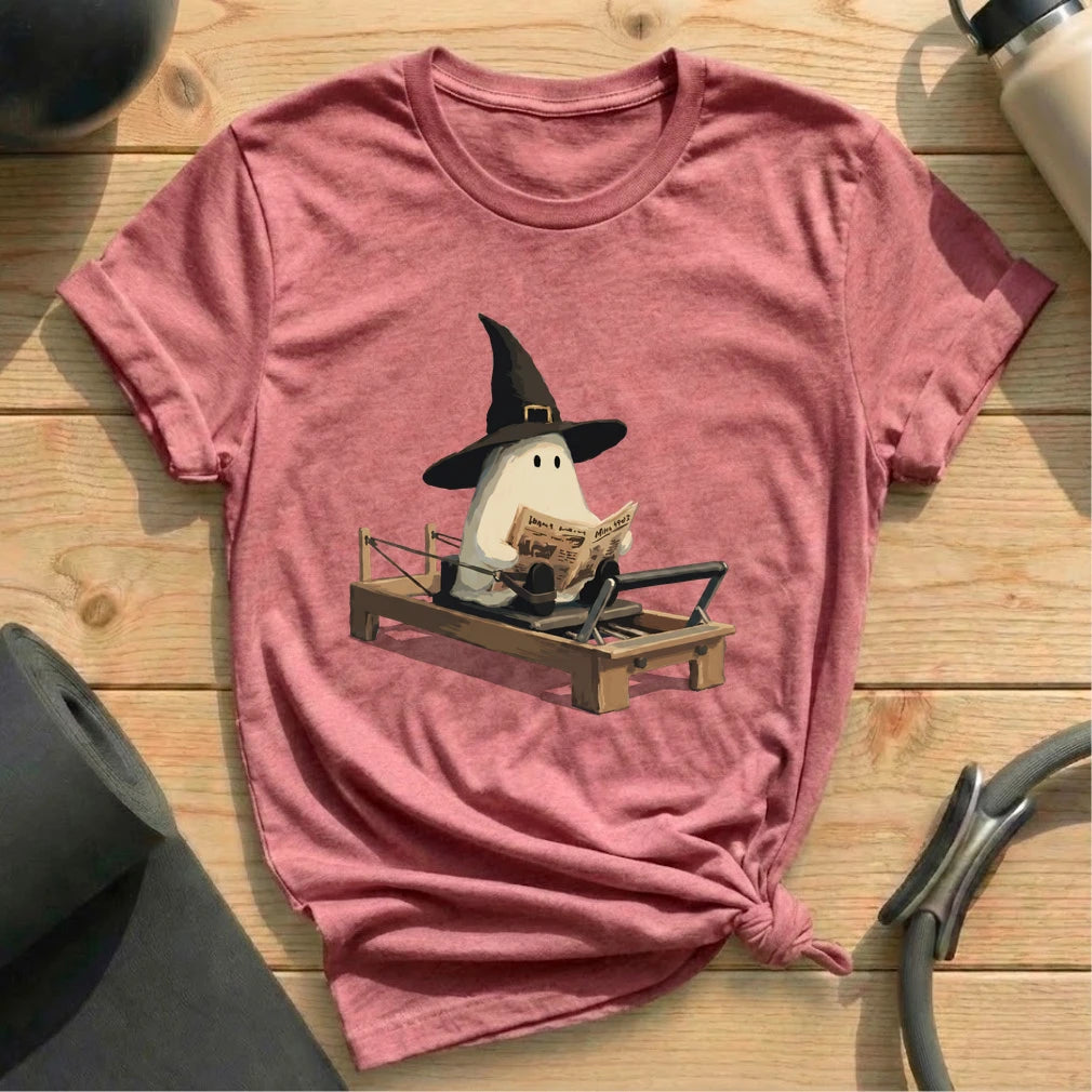 Boo Newspaper Pilates T-shirt