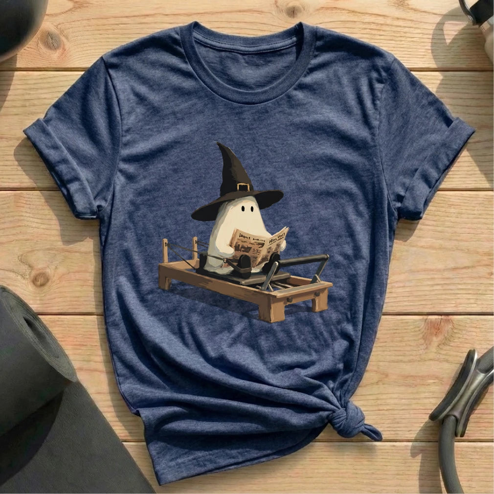 Boo Newspaper Pilates T-shirt