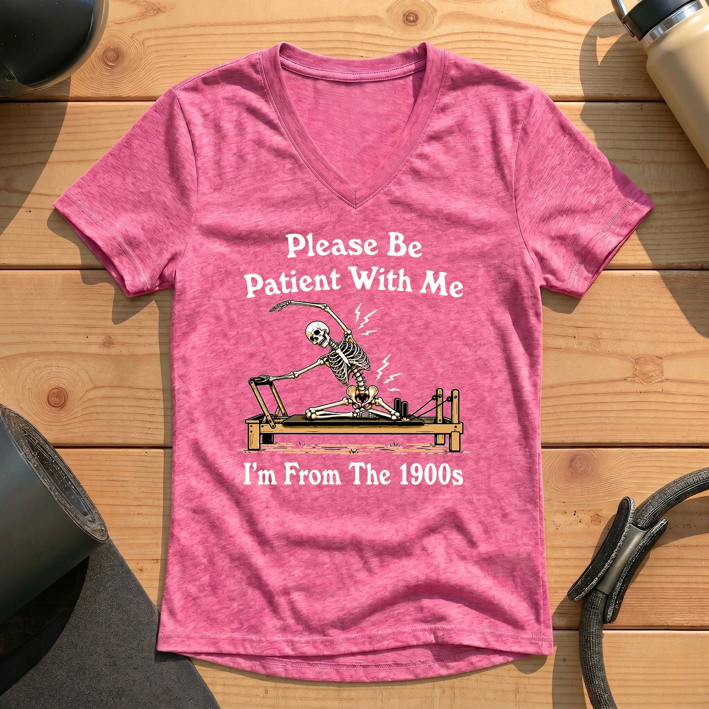 Please Be Patient Lady V-neck