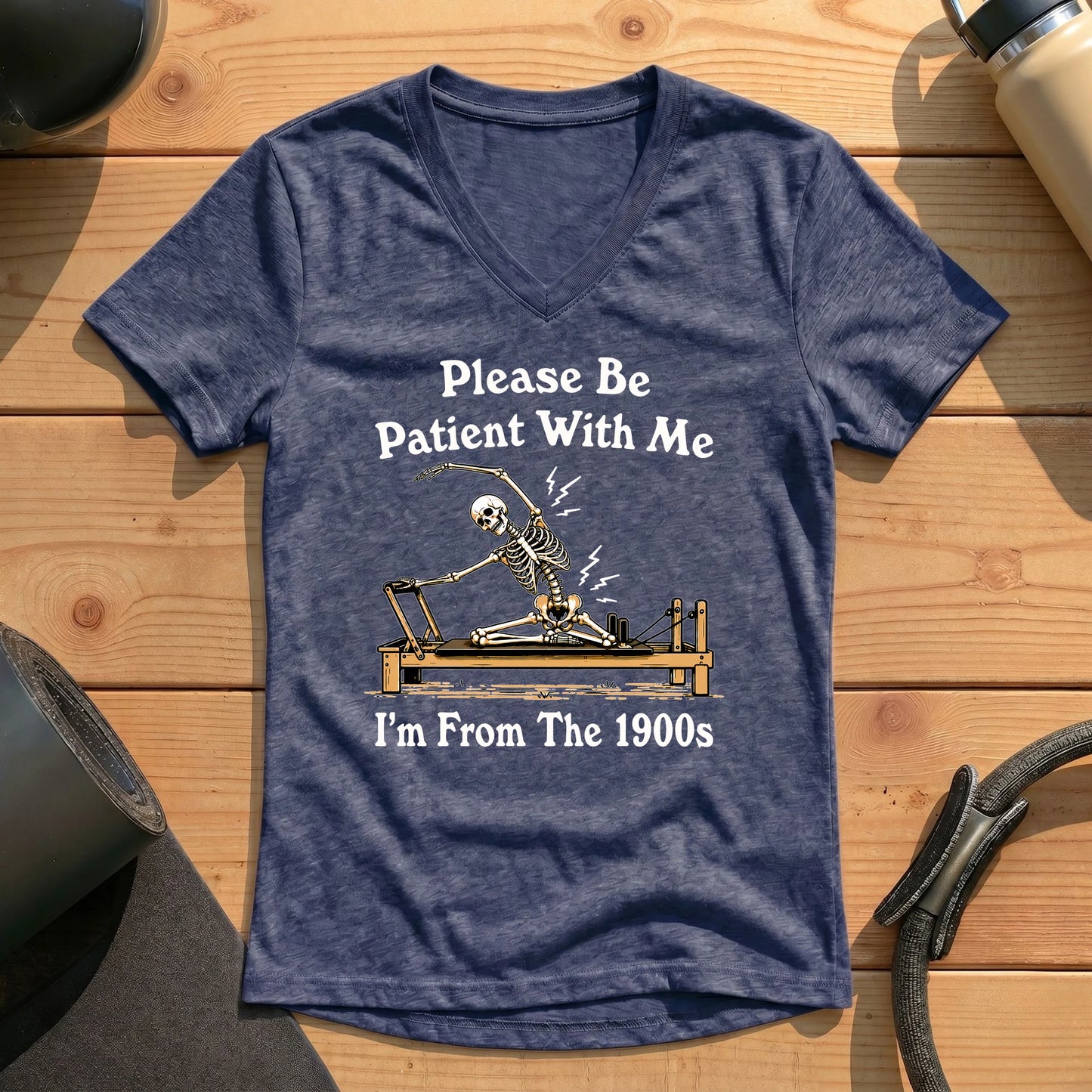 Please Be Patient Lady V-neck
