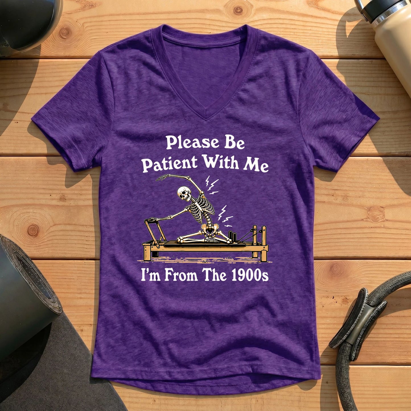 Please Be Patient Lady V-neck