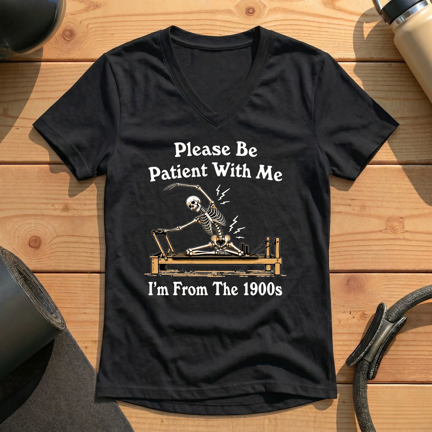 Please Be Patient Lady V-neck